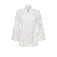 ChefsCraft Ladies Exec Lightweight Chef Jacket L/S White