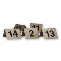 Table Numbers A-Frame Stainless Steel  50x50cm  Set 11 - 20
