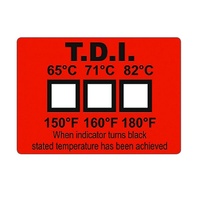 Dishwasher Temperature Label (Pack of 25)