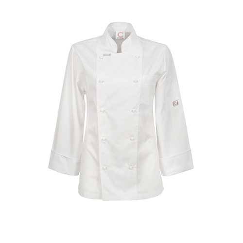 ChefsCraft Exec Lightweight Ladies Chef Jacket L/S White [Size: 10]
