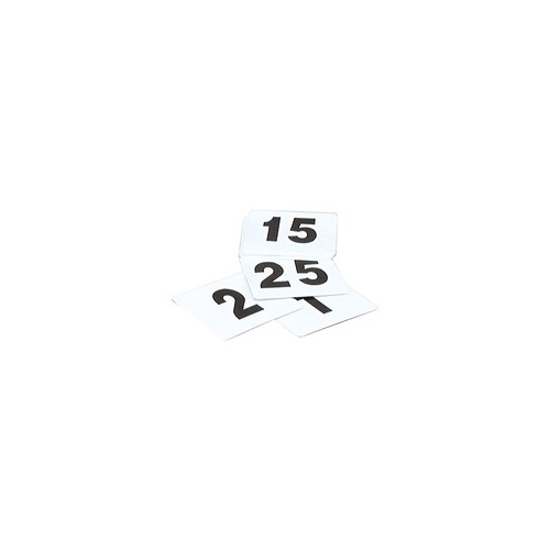 Table Number Set- 1-25 Black On White
