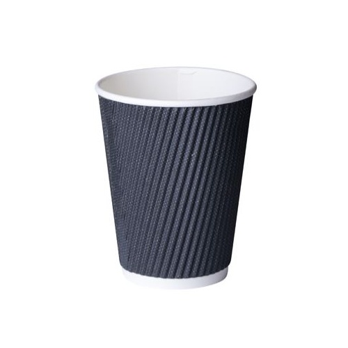 Black Paper 12oz Comfy Touch Hot Cup 
