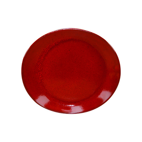 Artistica Oval Plate-250x220mm Reactive Red