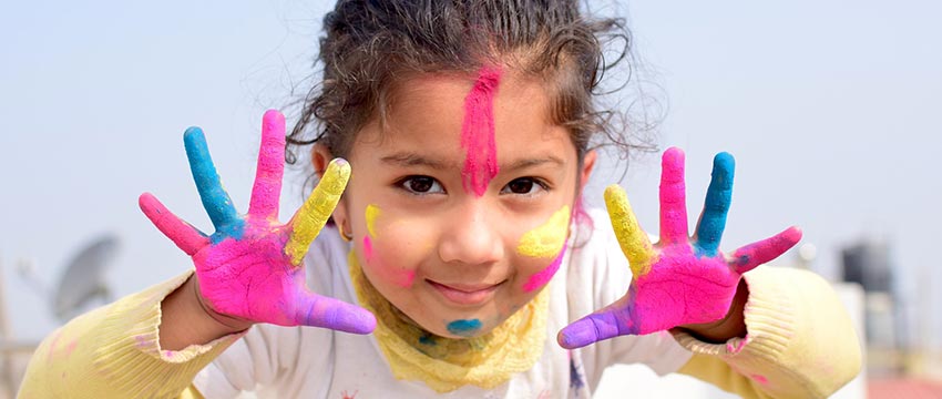 CHILDCARE:Girl Playing
