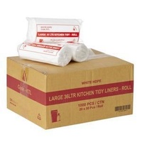 36L Kitchen Tidy Bag Roll of 50 x 20 Rolls (1000 bags)