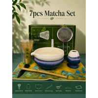 7pcs Matcha Tea Set-Blue