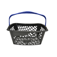 Shopping Basket (Pack of 20) - Curved 28L Capacity with Blue Handle
