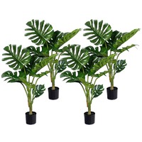 SOGA 4X 120cm Artificial Green Indoor Turtle Back Fake Decoration Tree Flower Pot Plant