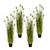 SOGA 4X 150cm Green Artificial Indoor Potted Papyrus Plant Tree Fake Simulation Decorative
