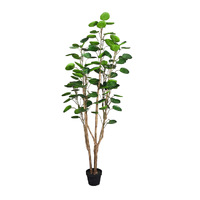 SOGA 150cm Green Artificial Indoor Pocket Money Tree Fake Plant Simulation Decorative