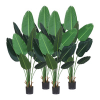 SOGA 4X 180cm Green Artificial Indoor Nordic Wind Traveller Banana Plant Fake Decorative Tree