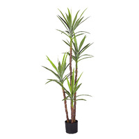 SOGA 180cm Artificial Natural Green Dracaena Yucca Tree Fake Tropical Indoor Plant Home Office Decor