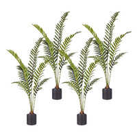 SOGA 4X 150cm Artificial Green Rogue Hares Foot Fern Tree Fake Tropical Indoor Plant Home Office Decor