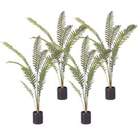 SOGA 4X 180cm Artificial Green Rogue Hares Foot Fern Tree Fake Tropical Indoor Plant Home Office Decor