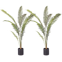 SOGA 2X 210cm Artificial Green Rogue Hares Foot Fern Tree Fake Tropical Indoor Plant Home Office Decor