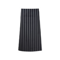 ChefsCraft 3/4 Cafe Apron Navy Stripe