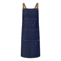 DENIM BIB APRON WITH POCKET