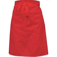 Linen Waist Apron Red W/Pocket x 12