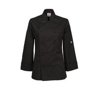 ChefsCraft Ladies Exec Lightweight Chef Jacket L/S Black