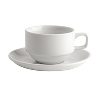 Bistro Stackable Tea Cup 160ml - Qty 6