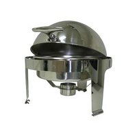 Chafer - Round Rolltop Stainless Steel Stackable