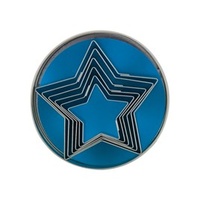 Cutter Set - Stainless Steel Star 6pcs Size: 45 - 90mm - Set