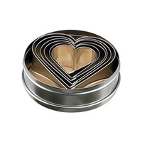 Cutter Set - Heart 6pcs Size: 50 - 90mm - Set