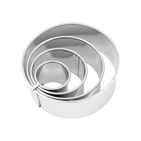 Cutter Set - Plain - Stainless Steel 4pcs 38 - 110mm - Set