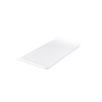 Melamine Rectangular Platter W/Lip 300x145mm - White