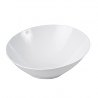 Melamine Slant Bowl 350mm - White 
