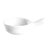 Pan Shaped Dish 95mm Ivory
