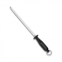 Victorinox Steel Sharpening Round Black Handle 25cm 7.8303