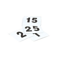 Table Number Set- 1-50 Black On White