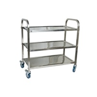 Serving Trolley - 3 Shelf Stainless Steel
