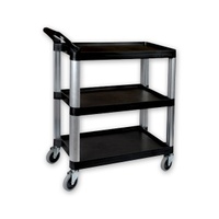 Utillity Trolley 3 Shelf Black - 1060 x 480 x 1000mm