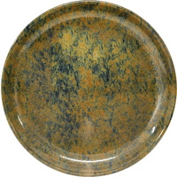 Artistica Round Plate-190mm Rolled Edge Reactive Brown