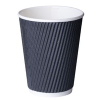 Black Paper 12oz Comfy Touch Hot Cup 