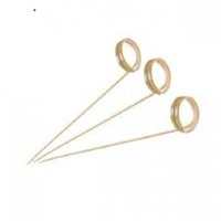 Twist-Shaped Bamboo Skewers 120mm - 100 pcs