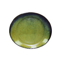 Artistica Oval Plate-295x250mm Reactive Brown