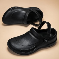 KNS-194 Kitchen Clogs in Black