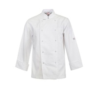 ChefsCraft Pressed Stud L/S Jacket White