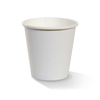 8oz PE Lined SW Cup/Plain White 90mm
