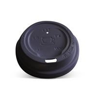8/12oz PE Hot & Cold Lid 90mm Black