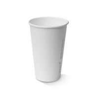 12oz PLA Coated SW Cup/Plain White 80mm