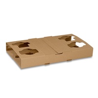 Corrugated 4 Cell Cup Holder 175x290x38 mm