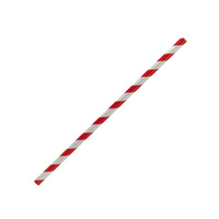 Paper Straws - Red and White CTN 2500