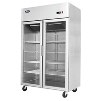 Atosa Top Mounted Double Door Freezer Showcase