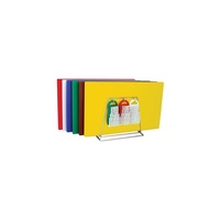 19 Piece Colour Coded Cutting Board Set - 250x400x13mm