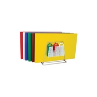 19 Piece Colour Coded Cutting Board Set - 300x450x13mm 