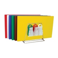 19 Piece Colour Coded Cutting Board Set - 325x530x20mm